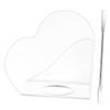 Angoily 1set Heart Shape Acrylic Makeup Palette Tray Spatulas Foundation Mixing Plate for Artists view 1