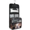 AHENGPAIG Dogs Bulldog Sleeping Travel Toiletry Bag With Hanging HookWaterproof Makeup Bag Organizer For Women view 3