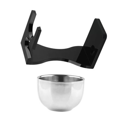 CALLARON Razor Stand Bowl Acrylic Shaving Brush Holder Shaving Soap Bowl Supplies Brush Stand for Men Tool and Acrylic