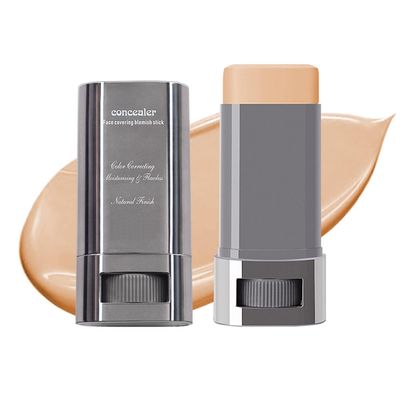 3-in-1 Foundation Stick Beauty Balm Serum Boosts Skin Tone, Solid Tinted Moisturizing Serum Contouring Foundation for Women, Natural Finish, Buildable Medium to Full Coverage(03#LIGHTSKIN TONE)