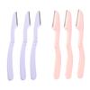 CALLARON 6pcs Professional Eyebrow Razor Trimmer Set Portable Folding Beauty Tools Storage Case Stainless Steel for Women view 1