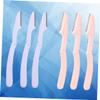 CALLARON 6pcs Professional Eyebrow Razor Trimmer Set Portable Folding Beauty Tools Storage Case Stainless Steel for Women view 2