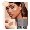 3-in-1 Foundation Stick Beauty Balm Serum Boosts Skin Tone, Solid Tinted Moisturizing Serum Contouring Foundation for Women, Natural Finish, Buildable Medium to Full Coverage(05#DARKSKIN TONE) view 2