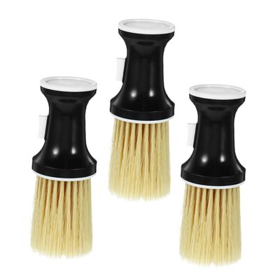 HONITANO 3pcs Detachable Neck Duster Brush for Hair Cleaning and Beard Care Soft Bristles for Salon and Home Use Versatile Hairdressing Tool for All Hair Types