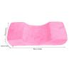 U Shape Eyelash Extension Pillow Curved Memory Foam Lash Bed Pillow with Neck and Back Support Professional Ergonomic Eyelash Grafting Pillow with Two Pockets for Beauty Salon (carmine) view 2