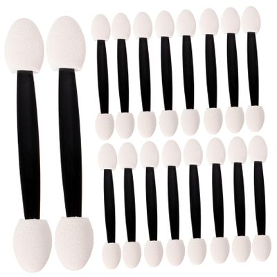 Ipetboom 4bags Double-ended Eyeshadow Sponge Applicators for Makeup Versatile Sponges for Eye Lip and Nose Contouring Easy to Carry Go