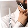 PACKOVE Ergonomic Design Beard Trimming Scissors Stainless Steel Hair Scissors Beard Trimmer Eyebrow Trimmer view 2