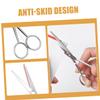 PACKOVE Ergonomic Design Beard Trimming Scissors Stainless Steel Hair Scissors Beard Trimmer Eyebrow Trimmer view 3