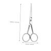 PACKOVE Ergonomic Design Beard Trimming Scissors Stainless Steel Hair Scissors Beard Trimmer Eyebrow Trimmer view 4