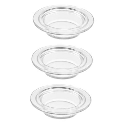 MAGICLULU 3pcs Oil Warmer Replacement Dish of Glass Trays for Candle Warmer Easy to Clean and Decorative
