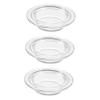 MAGICLULU 3pcs Oil Warmer Replacement Dish of Glass Trays for Candle Warmer Easy to Clean and Decorative view 1