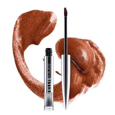 Ellis Faas Liquid Blush Dewy Cheek Tint Blendable & Buildable Long Lasting with Essential Oils, Rose Water & Squalene Contour & Highlight All Day Wear Face Makeup Made in Italy (304 Mulled Wine)