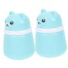 PACKOVE 2pcs Cartoon Bear Puff Box Loose Powder Container for Talcum Body Powder Fluffy Design Travel-friendly Easy-open Lid for Use view 1