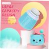 PACKOVE 2pcs Cartoon Bear Puff Box Loose Powder Container for Talcum Body Powder Fluffy Design Travel-friendly Easy-open Lid for Use view 2