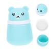 PACKOVE 2pcs Cartoon Bear Puff Box Loose Powder Container for Talcum Body Powder Fluffy Design Travel-friendly Easy-open Lid for Use view 3