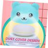 PACKOVE 2pcs Cartoon Bear Puff Box Loose Powder Container for Talcum Body Powder Fluffy Design Travel-friendly Easy-open Lid for Use view 4
