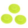 PartyKindom 3pcs Silicone Makeup Brush Cleaner Pad Brush Cleaning Cup Mat Makeup Scrubber view 1