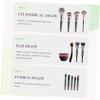 PartyKindom 3pcs Silicone Makeup Brush Cleaner Pad Brush Cleaning Cup Mat Makeup Scrubber view 2