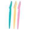 CALLARON 24pcs Eyebrow Hair Trimmer Stainless Steel Razor Pack Beauty Grooming Tool Stylish Shaver Easy to Shape Non-slip Grip Random Color view 1