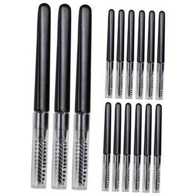 CALLARON 20pcs Portable Eyebrow Brush Anjouze Brow Brush Makeup Practice Face Tool