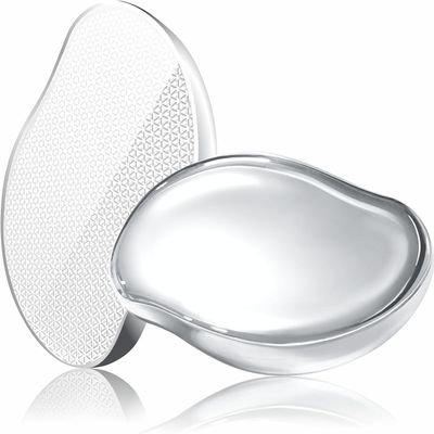 Crystal Hair Eraser for Women and Men, Reusable Crystal Hair Remover Magic Painless Exfoliation Hair Removal Tool, Magic Hair Eraser for Back Arms Legs (Electroplating - Silver)