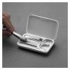 Agnail Clippers Stainless Steel Nail Clippers Pedicure Care Trimmer Portable File with Storage Shell Toenail Pliers view 3