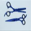 Barber Kit  7.5 Professional Hair Cutting Scissors Set & Thinning Scissors with Razor, Comb & Case | SHARPGLAM BlueBolt  Titanium Cobalt Finish view 3
