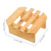 ABOOFAN 1pc Solid Foot Bath Stool for Japanese Bathing Minimalist Design Wooden Foot Stool for Bathroom Spa and Relaxation view 3