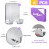 ZeriLion Adhesive Razor Holder & Hook Combo Pack (2+2) - Waterproof 304 Stainless Steel Organizers for Bathroom, Shower, Kitchen Use view 2