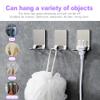 ZeriLion Adhesive Razor Holder & Hook Combo Pack (2+2) - Waterproof 304 Stainless Steel Organizers for Bathroom, Shower, Kitchen Use view 3