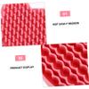 Gogogmee Silicone Makeup Brush Cleaning Mat and Storage Holder for Easy Makeup Brush Care and Organization for Women and Girls and Convenient Design in Pink view 4