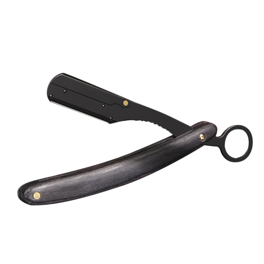 BIUDECO Stainless Steel Barber Razor Holder Portable Beard Razor Handle for Men Shaving and Barber Supplies