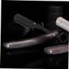 BIUDECO Stainless Steel Barber Razor Holder Portable Beard Razor Handle for Men Shaving and Barber Supplies view 2