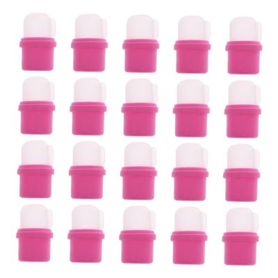 Healvian 20pcs Professional Nail Soaker Caps Reusable Nail Remover Covers for Easy Soak off High-class Accessory for Home and Salon Use