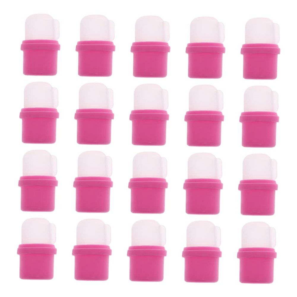 Healvian 20pcs Professional Nail Soaker Caps Reusable Nail Remover Covers for Easy Soak off High-class Accessory for Home and Salon Use