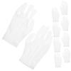 ABOOFAN 10 Pairs - Gloves for Men White Formal Gloves 3 Fingers Breathable for Performance Jewelry Store Handling view 1