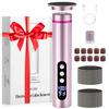 2-in-1 Electric Foot Callus Remover & Nail File, 13000 RPM Rechargeable Foot Care Tool with 9 Speed, Cordless Pedicure Device for Dead Skin & Calluses, Valentine's Day & Women's Day Gift for Her view 1