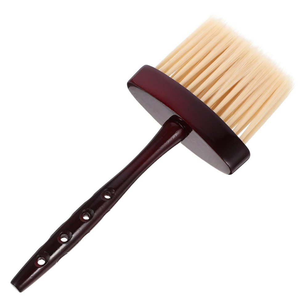 CALLARON Broken Hair Brush Handle Neck Duster for Easy Hair Cleanup Salons Lightweight and Practical Hairdressing Tool from Neck and Ears Design