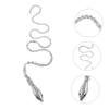 NOLITOY 2pcs Long Shiny Snake Hair Clips for Women Fashion Hair Accessories Tassels for Ponytail Holders and view 2