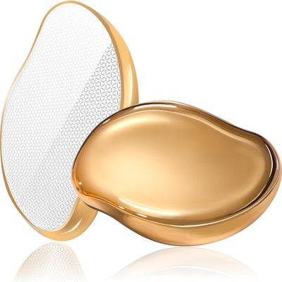 Crystal Hair Eraser for Women and Men, Reusable Crystal Hair Remover Magic Painless Exfoliation Hair Removal Tool, Magic Hair Eraser for Back Arms Legs (Electroplating - Gold)