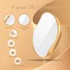Crystal Hair Eraser for Women and Men, Reusable Crystal Hair Remover Magic Painless Exfoliation Hair Removal Tool, Magic Hair Eraser for Back Arms Legs (Electroplating - Gold) view 3