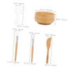 CALLARON 5pcs Facial Mask Bowl Set Brush Mixing Spatula Diy Face Mask Mixing Tool Bamboo Bowl Esthetician Kit view 2