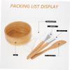 CALLARON 5pcs Facial Mask Bowl Set Brush Mixing Spatula Diy Face Mask Mixing Tool Bamboo Bowl Esthetician Kit view 3