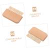 PartyKindom Wooden Handle Nail Brush Mini Brush for Fingernails Toes Cuticle Tools for Manicure view 3