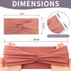 12 Pcs Stretchy Headbands for Women, Absorbed Sport Headband Soft Twist Knotted Hairbands for Daily Life Yoga Workout(Warm Morandi) view 2