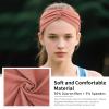 12 Pcs Stretchy Headbands for Women, Absorbed Sport Headband Soft Twist Knotted Hairbands for Daily Life Yoga Workout(Warm Morandi) view 3