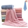 12Pcs Wash Cloths, 12x12 Inch Coral Velvet Face Towels Fast Drying Skin-friendly Facial Cloths Strong Absorbent Wet and Dry Face Towels for Home, Bathroom view 1