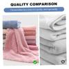12Pcs Wash Cloths, 12x12 Inch Coral Velvet Face Towels Fast Drying Skin-friendly Facial Cloths Strong Absorbent Wet and Dry Face Towels for Home, Bathroom view 3