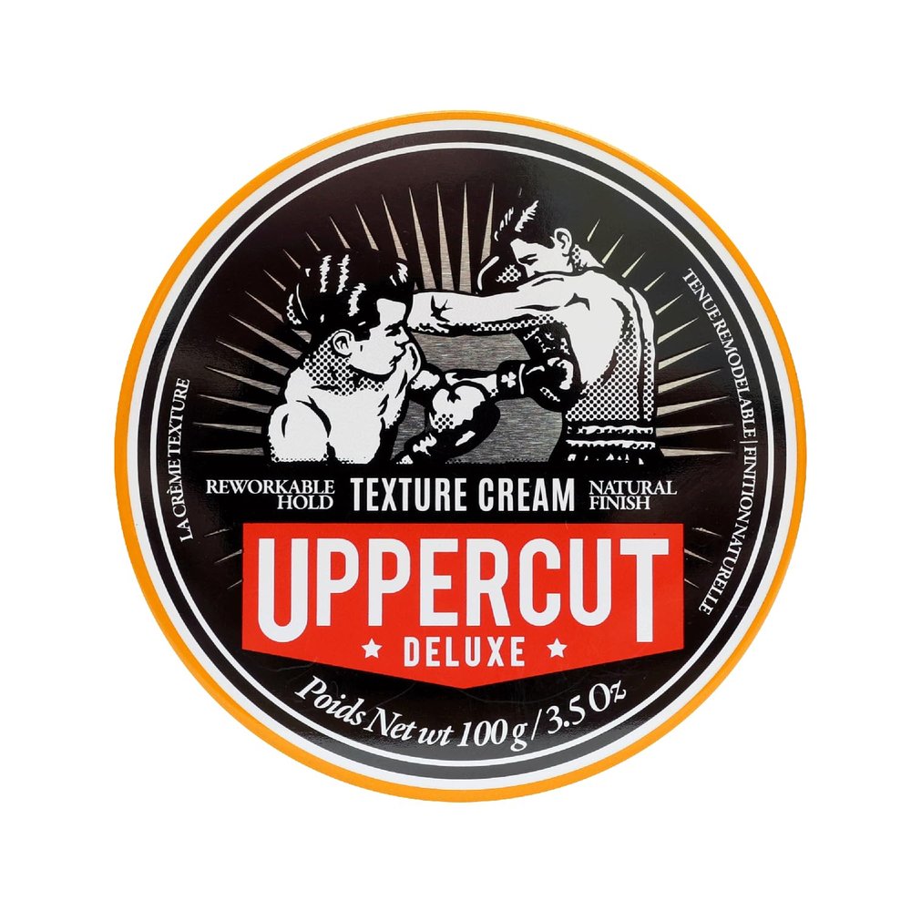 UPPERCUT DELUXE Texture Cream Flexible, Reworkable Styling Cream for Men Natural Matte Finish, Pliable Hold, Lightweight Hair Product 3.5 oz / 100g