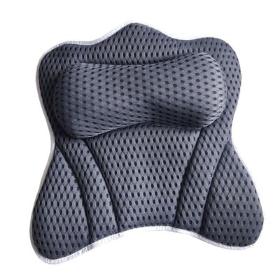 WRITWAA Travel-Friendly Tub Pillow Suction Cup Bath Pillow for Neck Support Relaxation